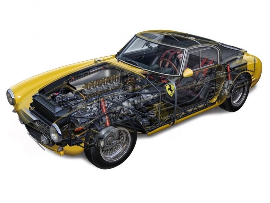 Схема Ferrari 250 GT SWB Berlinetta 1959 года  (фото 24 из 30)